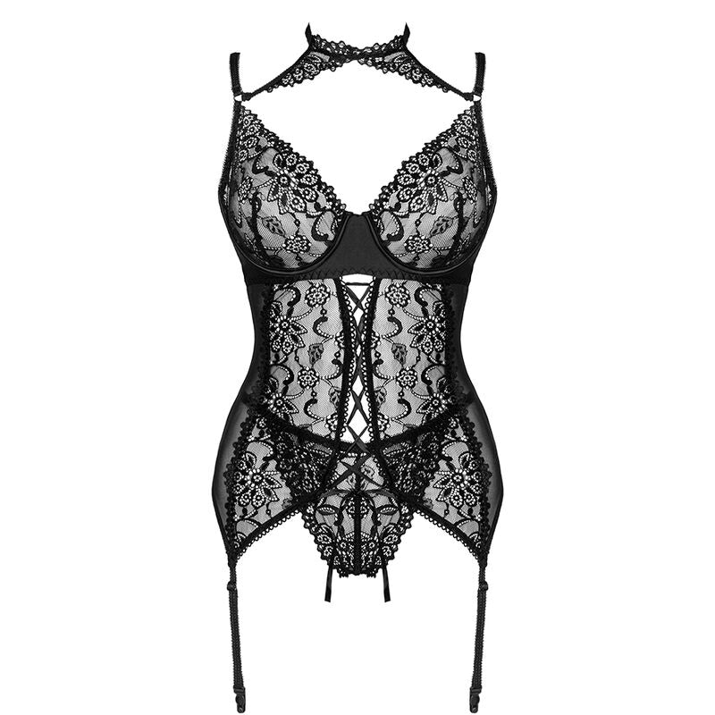 LIVCO CORSETTI FASHION - GIELLANDRA FOR THE SENSES COLLECTION CORSET + PANTY BLACK